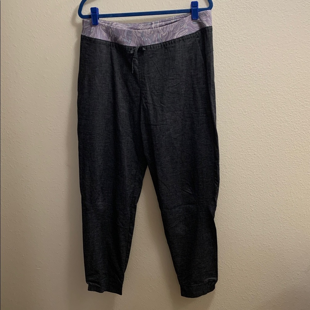 Patagonia Hampi Rock Climbing Jogger Pants Ink Black Purple Large Gorpcore Hemp
